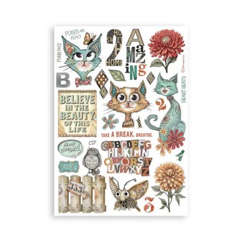 Stamperia Furry Friends A5 Washi Pad (8pcs) (SBW25)