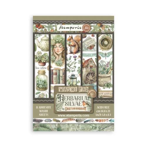Stamperia Herbarium Silvae A5 Washi Pad (8pcs) (SBW27)