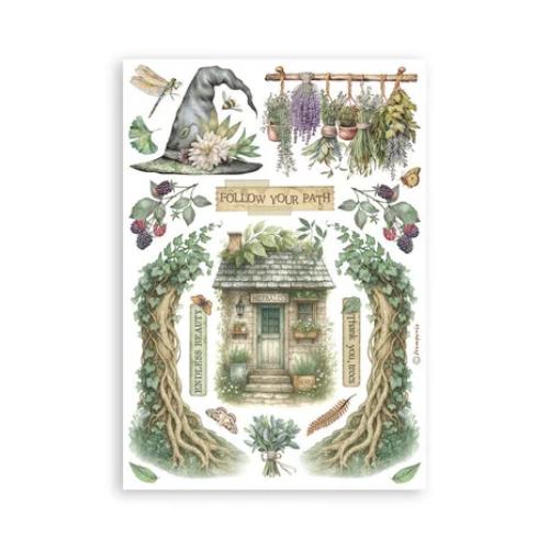 Stamperia Herbarium Silvae A5 Washi Pad (8pcs) (SBW27)