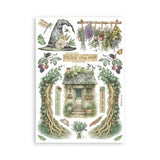 Stamperia Herbarium Silvae A5 Washi Pad (8pcs) (SBW27)