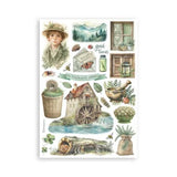 Stamperia Herbarium Silvae A5 Washi Pad (8pcs) (SBW27)