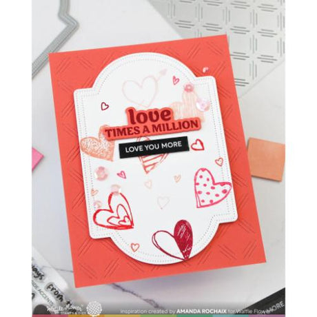 Waffle Flower - Subsentiments Love You More Diecut