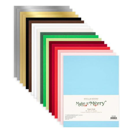 Spellbinders - Make It Merry Cardstock Pack - Postage as per Actual