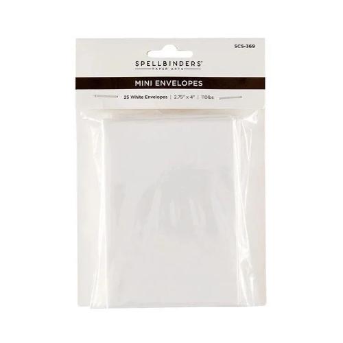 Spellbinders - White Mini Envelopes - 25 Pack