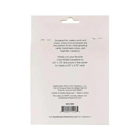 Spellbinders - White Mini Envelopes - 25 Pack