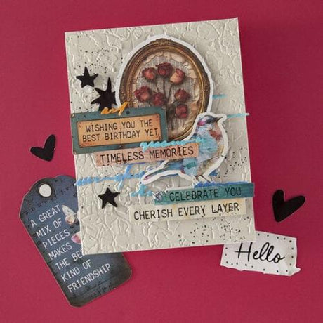 Spellbinders - Beautifully Imperfect Die Cut Sentiments from the Beautifully Imperfect Collection - 110 pc