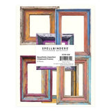 Spellbinders - Beautifully Imperfect Chipboard Frames from the Beautifully Imperfect Collection - 6 pc