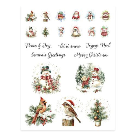 Spellbinders - Holiday Magic Rub-Ons from the Holiday Magic Collection