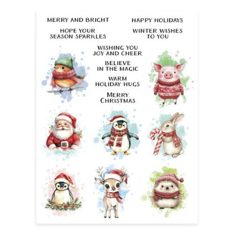 Spellbinders - Holiday Magic Rub-Ons from the Holiday Magic Collection