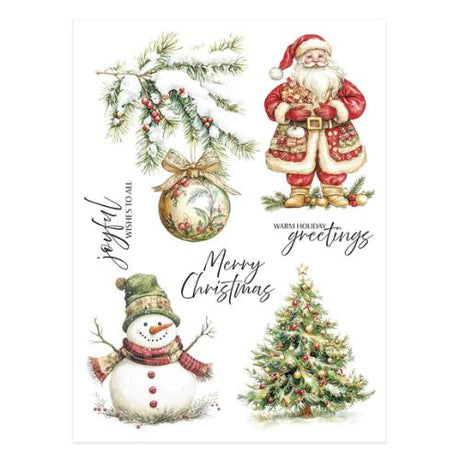Spellbinders - Joyful Wishes Rub-On Sheets from the Simply Made Collection