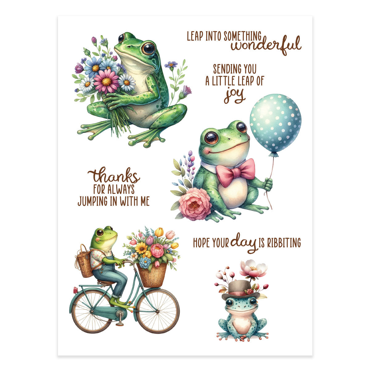 Spellbinders Little Leaps Rub-On Sheets