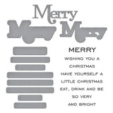 Spellbinders - Merry Sentiments Clear Stamp & Die Set from the All About Christmas Collection by Lisa Horton