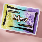 Spellbinders - Merry Sentiments Clear Stamp & Die Set from the All About Christmas Collection by Lisa Horton