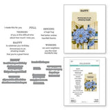 Spellbinders - Tabbed In & Out Sentiments Clear Stamp & Die Set from the Tabbed Classics Collection by Wendy Vecchi