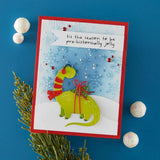 Spellbinders - Independent Exclusive - Dino-Sized Holiday Clear Stamp & Die Set