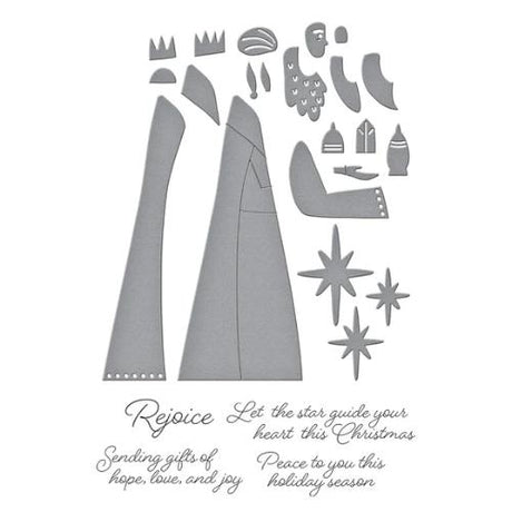 Spellbinders - The Three Magi Stamp & Die Set from the Wonderland Collection