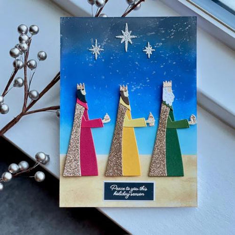 Spellbinders - The Three Magi Stamp & Die Set from the Wonderland Collection