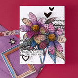 Spellbinders - Sculpted Scripted Floral Clear Stamp & Die Set from the Beautifully Imperfect Collection