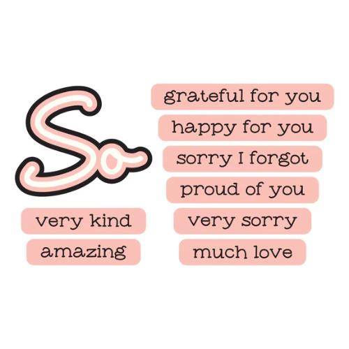 Spellbinders - So Amazing Sentiments Set