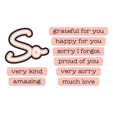 Spellbinders - So Amazing Sentiments Set