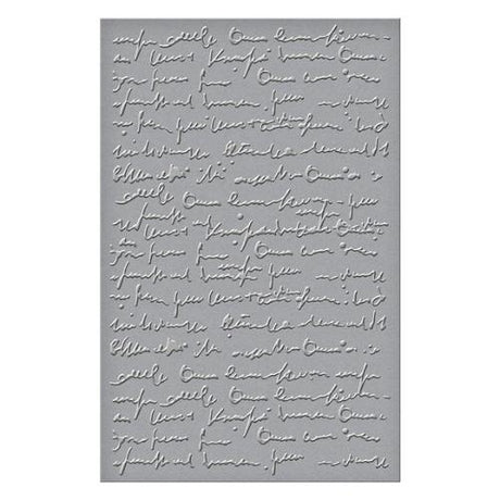 Spellbinders - Scribbled Letter Embossing Folder from the Collaged Birds Collection by Dina Wakley
