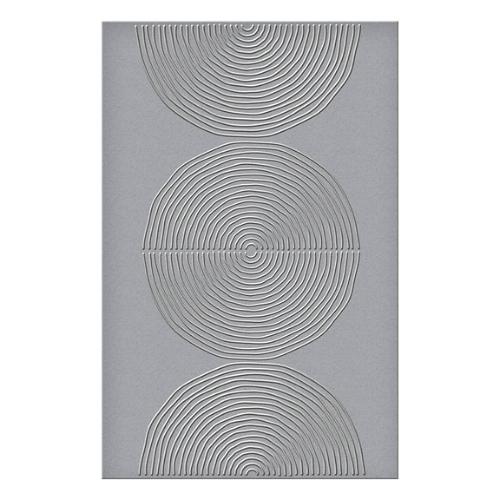 Spellbinders - Lined Circles Embossing Folder from the Modern Botanicals Collection by Dina Wakley