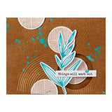 Spellbinders - Lined Circles Embossing Folder from the Modern Botanicals Collection by Dina Wakley
