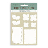 Stamperia Quiet Days A6 Cutting Dies Notes and Flowers (SFT16)