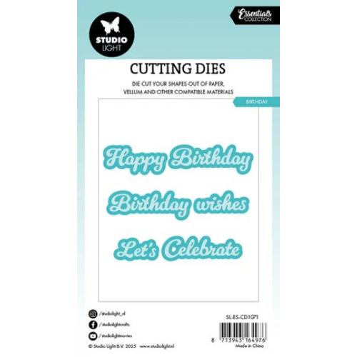 Studio Light Birthday Essentials Cutting Die (SL-ES-CD1071)