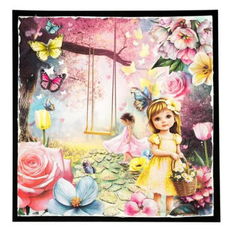 Studio Light Fluttering Flowers 8x8 Inch Collage Paper Pad (SL-ES-CPP375)