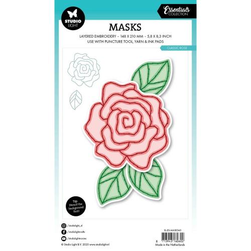 Studio Light - Classic Rose Essentials Mask Layered Embroidery (SL-ES-MASK345)