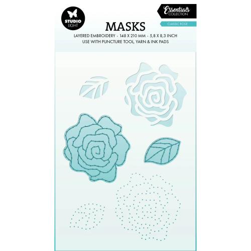 Studio Light - Classic Rose Essentials Mask Layered Embroidery (SL-ES-MASK345)