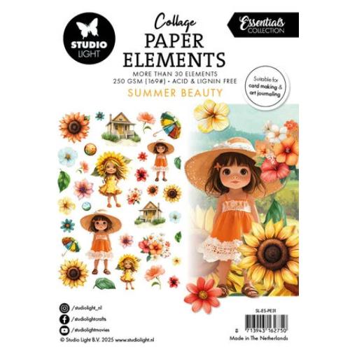 Studio Light Summer Beauty Collage Paper Elements (SL-ES-PE31)