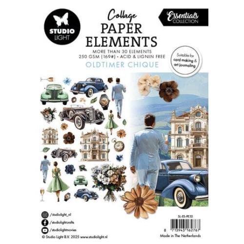 Studio Light Oldtimer Chique Collage Paper Elements (SL-ES-PE32)