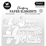 Studio Light Sentiments Classic Silver Christmas Paper Elements (SL-ES-PE37)