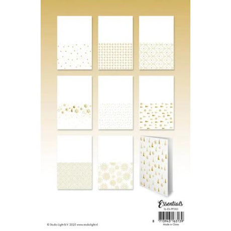 Studio Light Golden Christmas Essentials Foiled Cards Paper Pad (SL-ES-PP383)