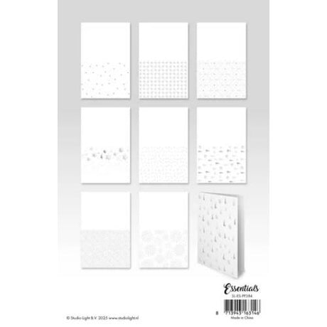 Studio Light Silver Christmas Essentials Foiled Cards Paper Pad (SL-ES-PP384)