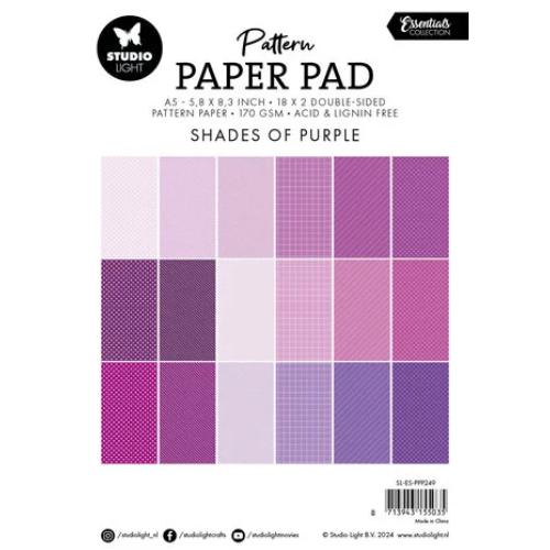 Studio Light Shades Of Purple A5 Pattern Paper Pad (SL-ES-PPP249)