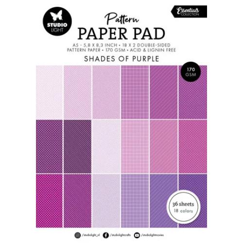 Studio Light Shades Of Purple A5 Pattern Paper Pad (SL-ES-PPP249)