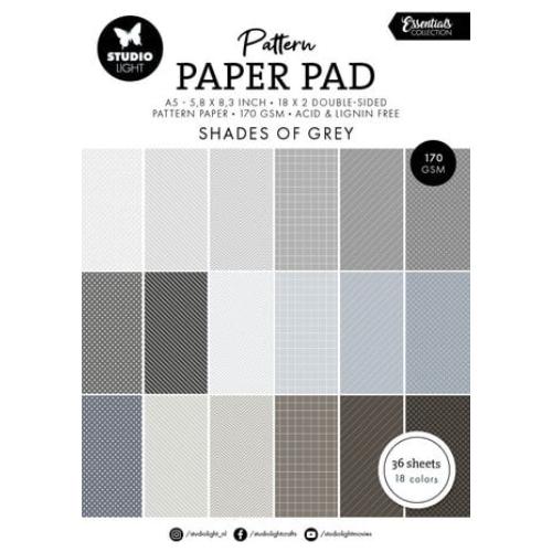 Studio Light Shades Of Grey A5 Pattern Paper Pad (SL-ES-PPP250)