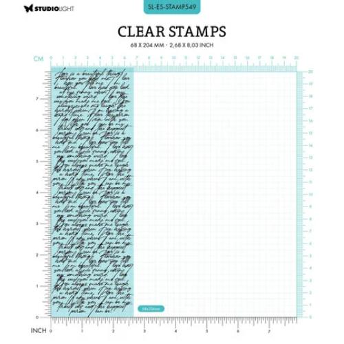 Studio Light Script Background Essentials Clear Stamps (SL-ES-STAMP549)