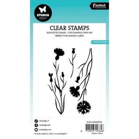 Studio Light Cornflowers Essentials Silhouette Clear Stamp (SL-ES-STAMP783)