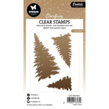 Studio Light Pine Trees Christmas Clear Stamp (SL-ES-STAMP853)