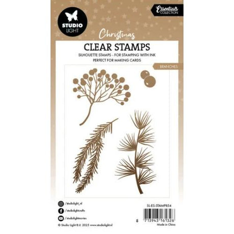 Studio Light Branches Christmas Clear Stamp (SL-ES-STAMP854)