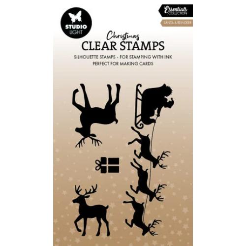 Studio Light Santa & Rendeer Christmas Clear Stamp (SL-ES-STAMP855)