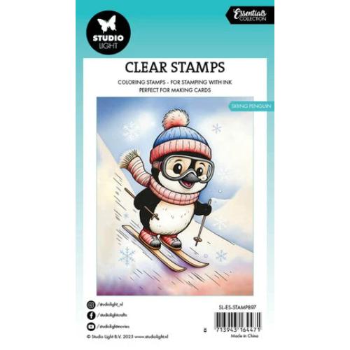Studio Light Skiing Penguin Essentials Clear Stamp (SL-ES-STAMP897)