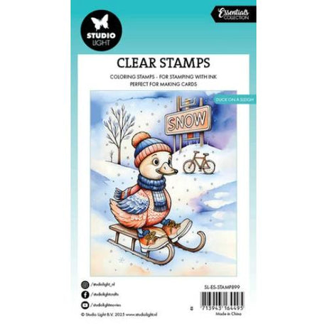 Studio Light Duck on a Sleigh Essentials Clear Stamp (SL-ES-STAMP899)