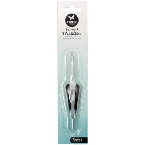 Studio Light Reversed Tweezers Soft Grip Fine Tip (SL-ES-TWEE03)