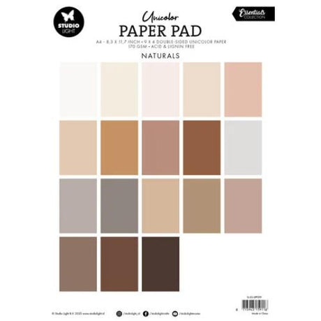 Studio Light Naturals Tones A4 Essentials Unicolor Paper Pad (SL-ES-UPP299)