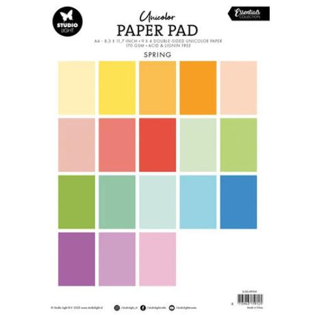 Studio Light Spring Tones A4 Essentials Unicolor Paper Pad (SL-ES-UPP300)